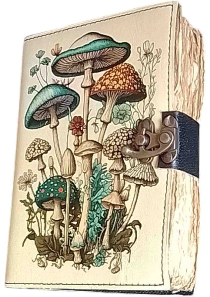 Vintage Papirüs Kağıtlı Deri Defter
