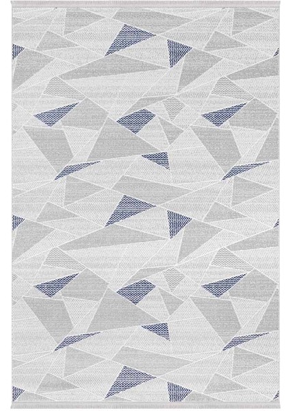 Alaçatı 2604A Gri Mavi Yumuşak Dokulu Modern Salon, Mutfak, Oturma, Çocuk Odası Halısı