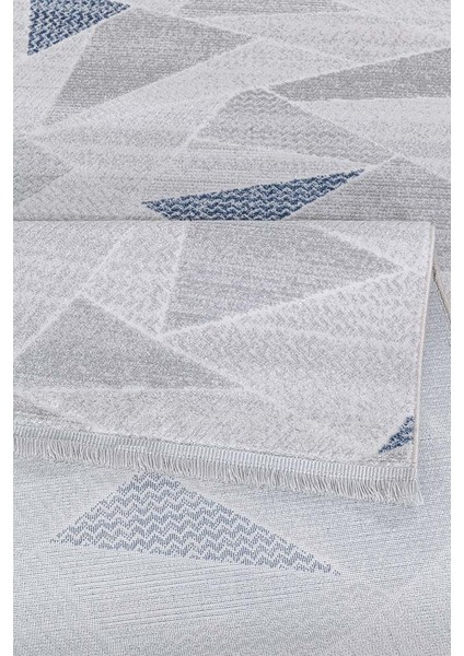 Alaçatı 2604A Gri Mavi Yumuşak Dokulu Modern Salon, Mutfak, Oturma, Çocuk Odası Halısı fırsatları