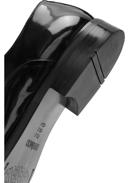 Erkek Siyah Bağcıklı Deri Klasik Ayakkabı 25SFD602422