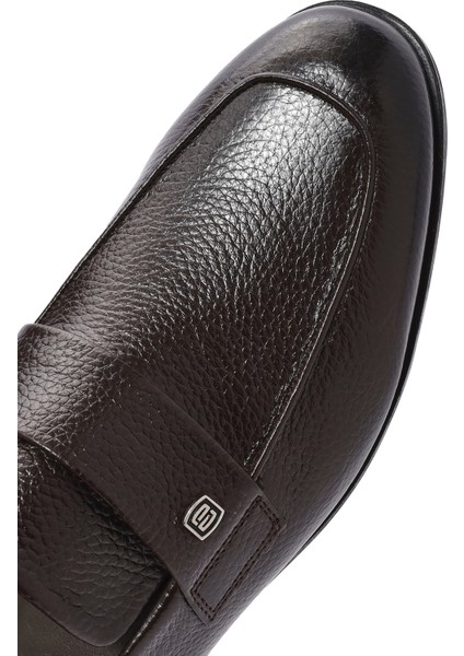 Erkek Kahverengi Deri Casual Loafer 25SFD6025FT