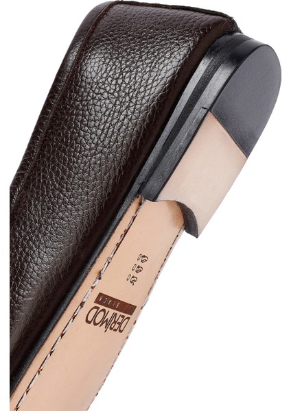 Erkek Kahverengi Deri Loafer 25SFD6028FT