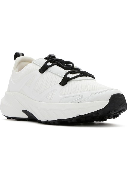 Acbc x Derimod Kadın Beyaz Bağcıklı Kalın Tabanlı Kumaş Sneaker 25SFD43556F