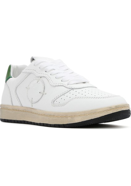 Acbc x Derimod Kadın Beyaz Bağcıklı Deri Sneaker 25SFD435414