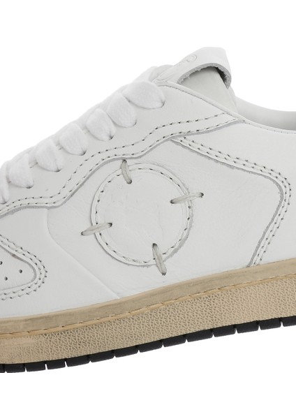Acbc x Derimod Kadın Beyaz Bağcıklı Deri Sneaker 25SFD435414