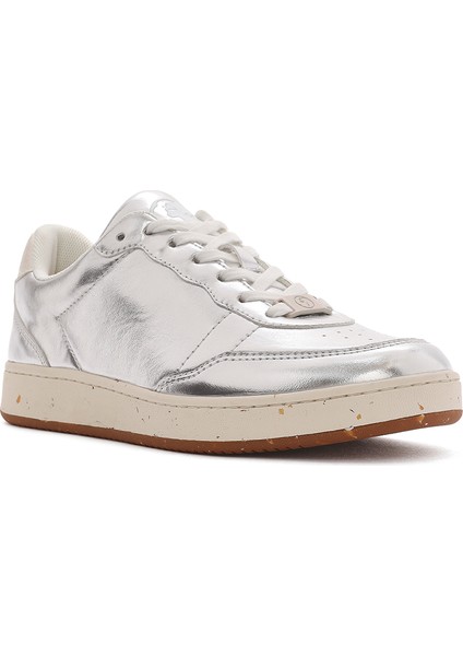 Acbc x Derimod Kadın Gri Metalik Bağcıklı Sneaker 25SFD4353SM