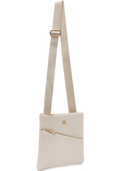 Kadın Krem Uzun Askılı Çapraz Çanta 25SBD2215FT