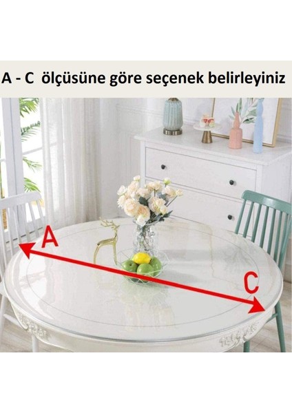 Saydam Yuvarlak Masa Örtüsü Pvc Kalın 1.3mm, Koruyucu ve Estetik Kullanım fiyatları