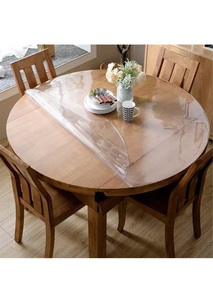 Saydam Yuvarlak Masa Örtüsü Pvc Kalın 1.3mm, Koruyucu ve Estetik Kullanım indirimleri