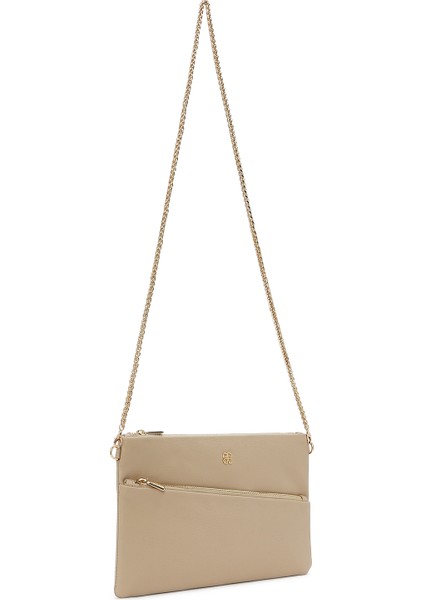 Kadın Bej Uzun Zincir Askılı Portföy Çanta 25SBD2213FT