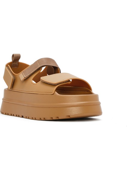 Kadın Taba Bantlı Kalın Tabanlı Jelly Sandalet 25SFE4753PV