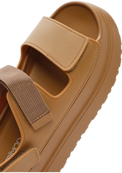 Kadın Taba Bantlı Kalın Tabanlı Jelly Sandalet 25SFE4753PV