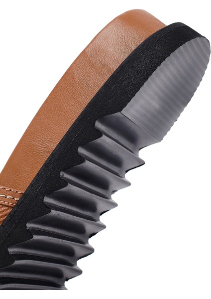 Kadın Taba Tokalı Deri Terlik 25SFD230218