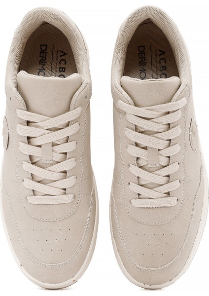 Acbc x Derimod Erkek Bej Bağcıklı Süet Sneaker 25SFD780410