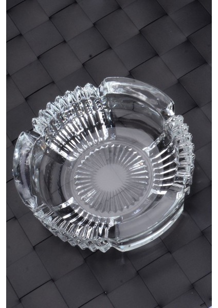 4 Adet Şeffaf Cam Kristal Lüks Küllük ve Kül Tablası, Yuvarlak Tasarım fiyatları