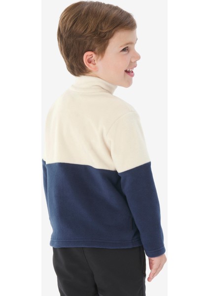 Quechua Çocuk Outdoor Polar Mont - 2/6 Yaş - Bej/mavi - MH500 modelleri