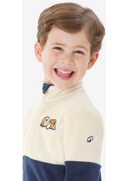 Quechua Çocuk Outdoor Polar Mont - 2/6 Yaş - Bej/mavi - MH500 fırsatları