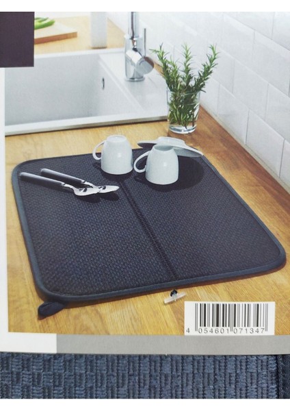 Gri Bulaşık Matı 44X36 Cm, Dayanıklı ve Şık Ev Kullanımı Için Ideal. fiyatları