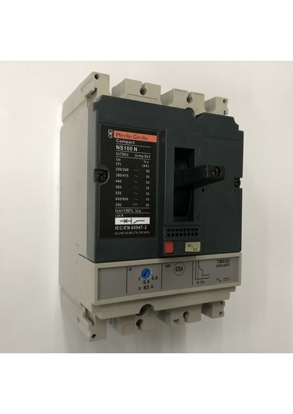 Merlın Gerın NS100N 3X63A 750V 50-63A Ayar Sahalı Kompakt Şalter