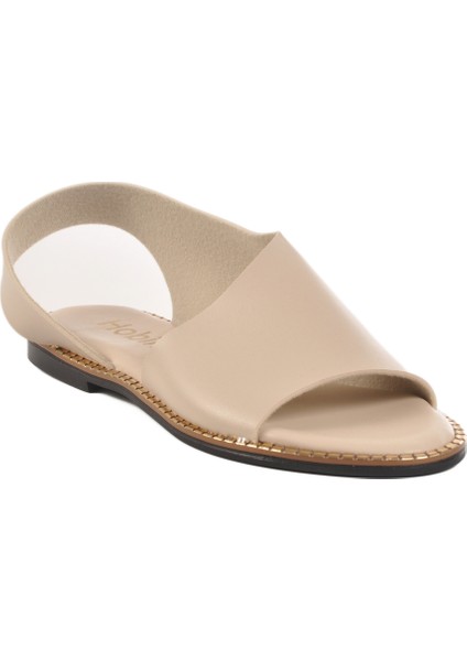 Bej Ince Taban Hafif Kadın Sandalet 101 Z modelleri