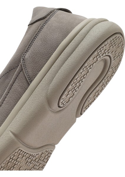 Erkek Gri Nubuk Deri Comfort Ayakkabı 25SFD7651V3