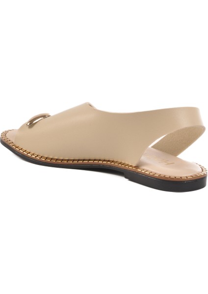 Bej Hafif Ince Taban Kadın Sandalet 102 Z fırsatları