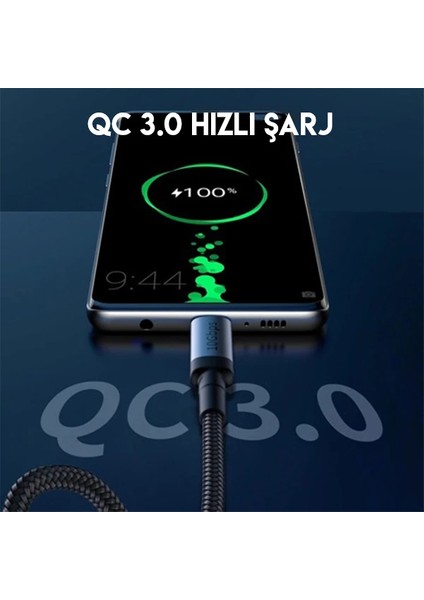 Baseus Cafule Series Type-C Pd3.1 Gen1 60W(20V/3A) 5gbps USB Şarj Kablasu 1metre-(1 - MRS9418-9938 modelleri