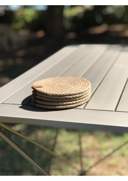 Doğal Hasır 4'lü Bardak Altlığı 12 Cm, Dekoratif ve El Yapımı modelleri