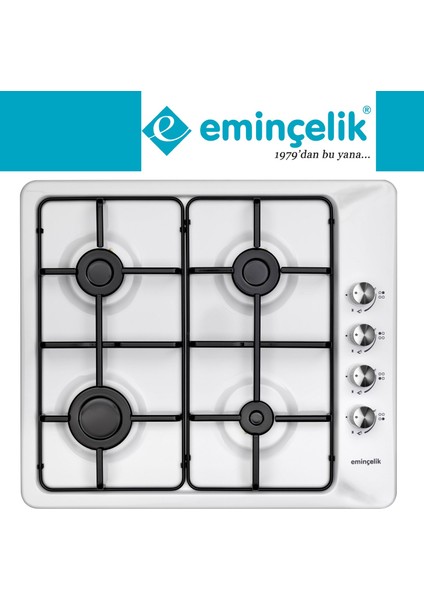 & Eminçelik Beyaz Ankastre Set ( QBL62CB + Eminçelik 3140 WE60 31 221 Ng Emaye Ocak + D087 ) modelleri