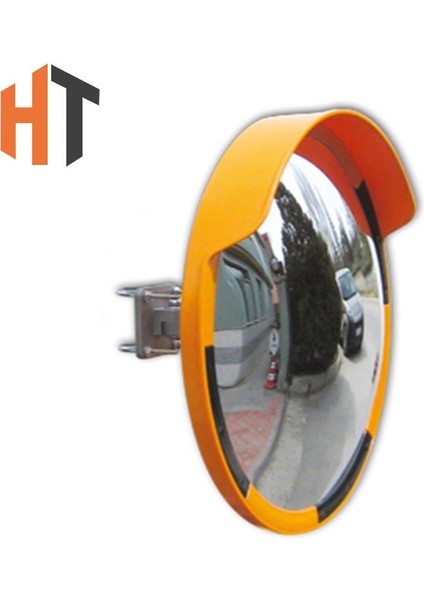 Trafik Güvenlik Aynası 60 cm Sarı-Siyah ve 2 M Galvaniz Flanşlı Direk Set fiyatları