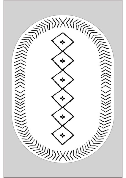 Yolluk Halı – Kaymaz Tabanlı, Yıkanabilir, Yumuşak Dokulu, Şık ve Dayanıklı Tasarım (Oval Iskandinav Saçaksız) modelleri