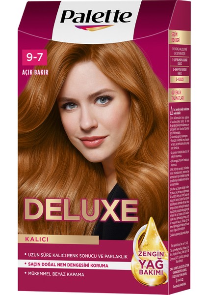 Deluxe Kalıcı Renkler 9-7 Açık Bakır Saç Boyası fiyatları