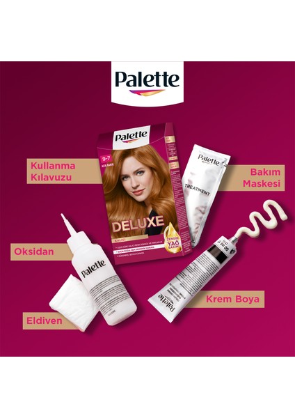 Deluxe Kalıcı Renkler 9-7 Açık Bakır Saç Boyası indirimleri