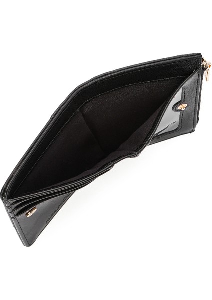 Kadın Siyah Desenli Cüzdan 000A2D562314