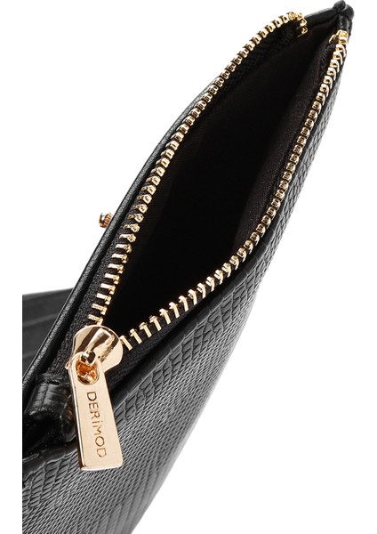 Kadın Siyah Desenli Cüzdan 000A2D562314