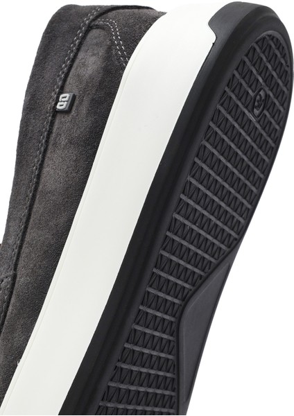 Erkek Gri Süet Deri Casual Loafer 25SFD707310
