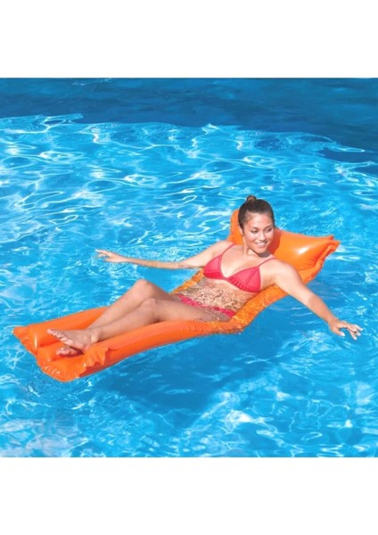 Turuncu Şişme Deniz Yatağı 183X69 Cm, Düz Renkli, Havuz ve Yazlık Keyfi indirimleri