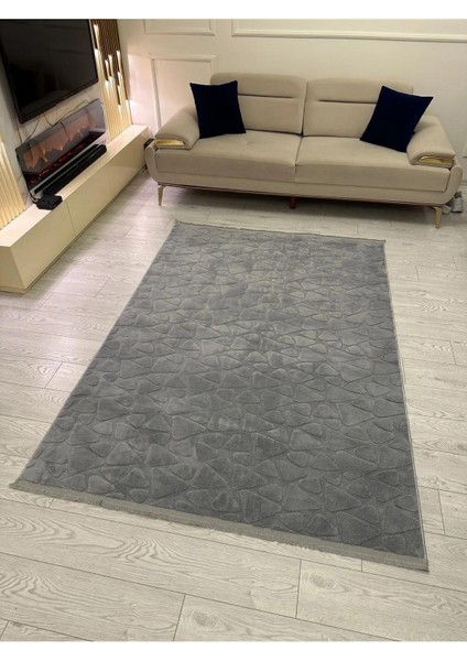 Yolluk Halı – Kaymaz Tabanlı, Yıkanabilir, Yumuşak Dokulu, Şık ve Dayanıklı Tasarım (Klm Taş Peluş Gri Yolluk) fırsatları