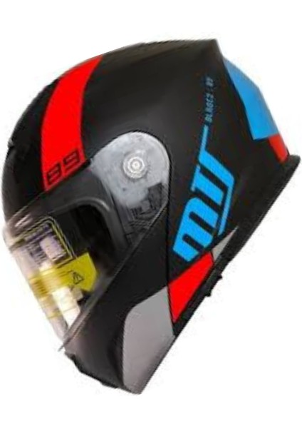 Mts Helmet M-966 WX89 Çene Açılır Kask Matt Black – Güneş Vizörlü