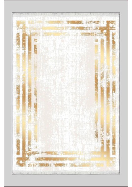 Yolluk Halı – Kaymaz Tabanlı, Yıkanabilir, Yumuşak Dokulu, Şık ve Dayanıklı Tasarım (Silvery Gold Yolluk) modelleri