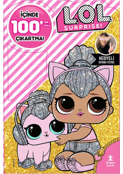 Lol Surprise 100 Çıkartma + Boyama Kitabı