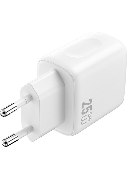 WI-G016 Essen Serisi Gan Tech Pd Hızlı Şarj Özellikli Şarj Başlığı 25W Beyaz modelleri