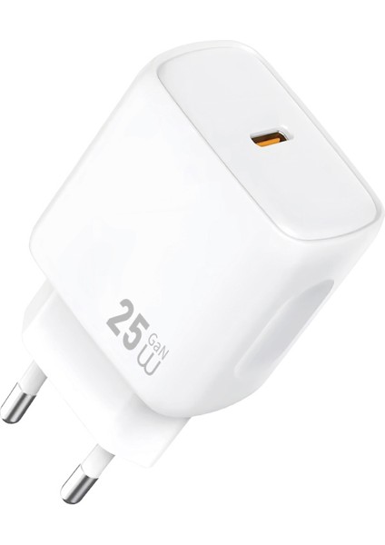 WI-G016 Essen Serisi Gan Tech Pd Hızlı Şarj Özellikli Şarj Başlığı 25W Beyaz indirimleri