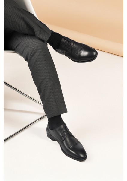 Siyah Hakiki Deri Erkek Klasik Ayakkabı 1612200 M modelleri