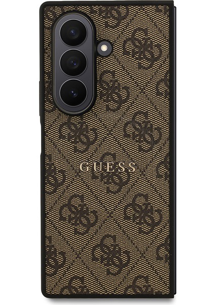 Galaxy Z Fold 7 Uyumlu Kılıf Guess Lisanslı M-Safe Özellikli 4g Desen Yazı Logolu Kapak Kahverengi fiyatları