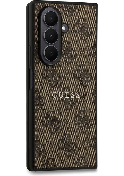 Galaxy Z Fold 7 Uyumlu Kılıf Guess Lisanslı M-Safe Özellikli 4g Desen Yazı Logolu Kapak Kahverengi indirimleri