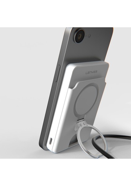 PW0006D Pd 20W Hızlı Şarj Özellikli Kartlıklı Standlı Wireless Powerbank 15W 5000MAH Beyaz fırsatları