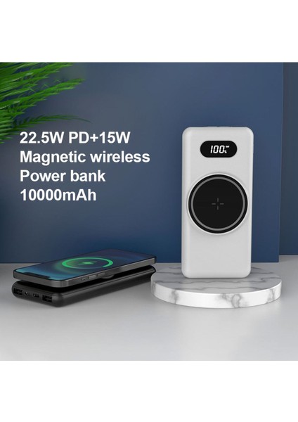 LED Ekranlı Dahili Kablolu 22.5W Hızlı Şarj Destekli 10.000MAH Magsafe 15W Powerbank indirimleri
