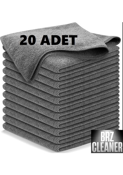 20 Adet 30X30 Mikrofiber Temizlik Bezi