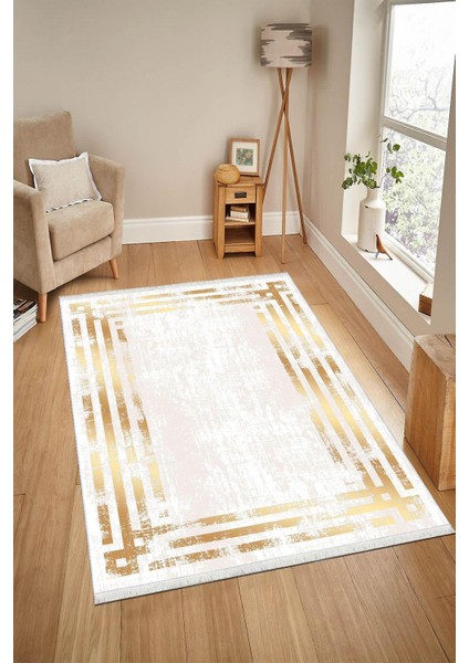 Yolluk Halı – Kaymaz Tabanlı, Yıkanabilir, Yumuşak Dokulu, Şık ve Dayanıklı Tasarım (Silvery Gold Yolluk) fiyatları